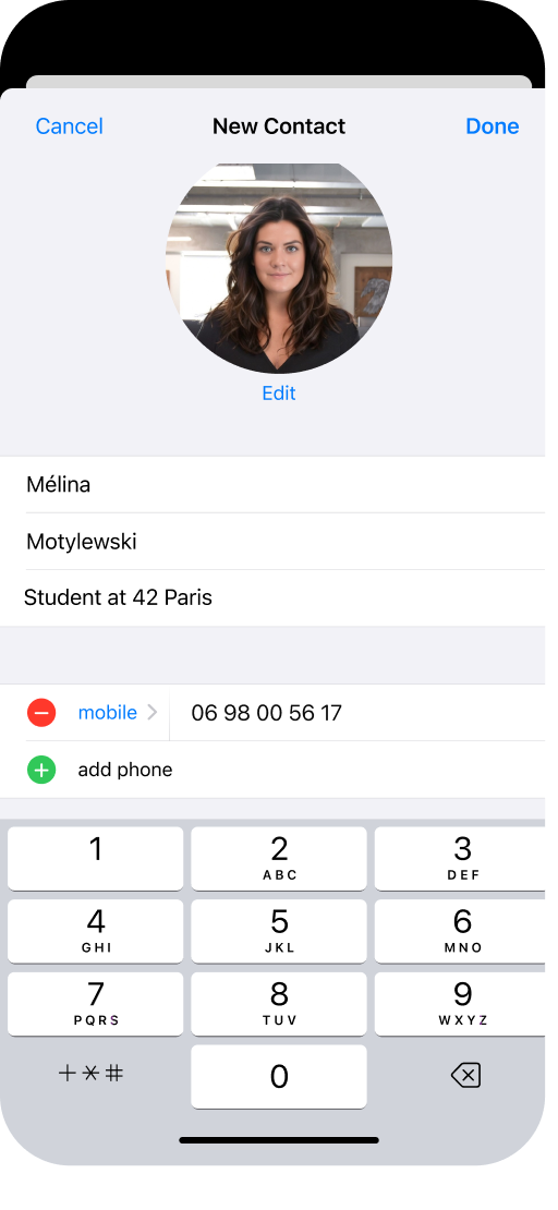 Call screen