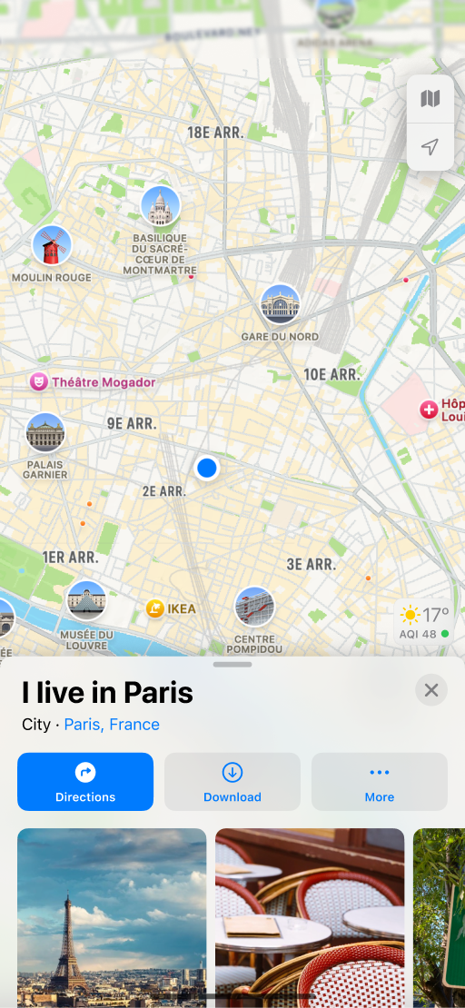 maps screen